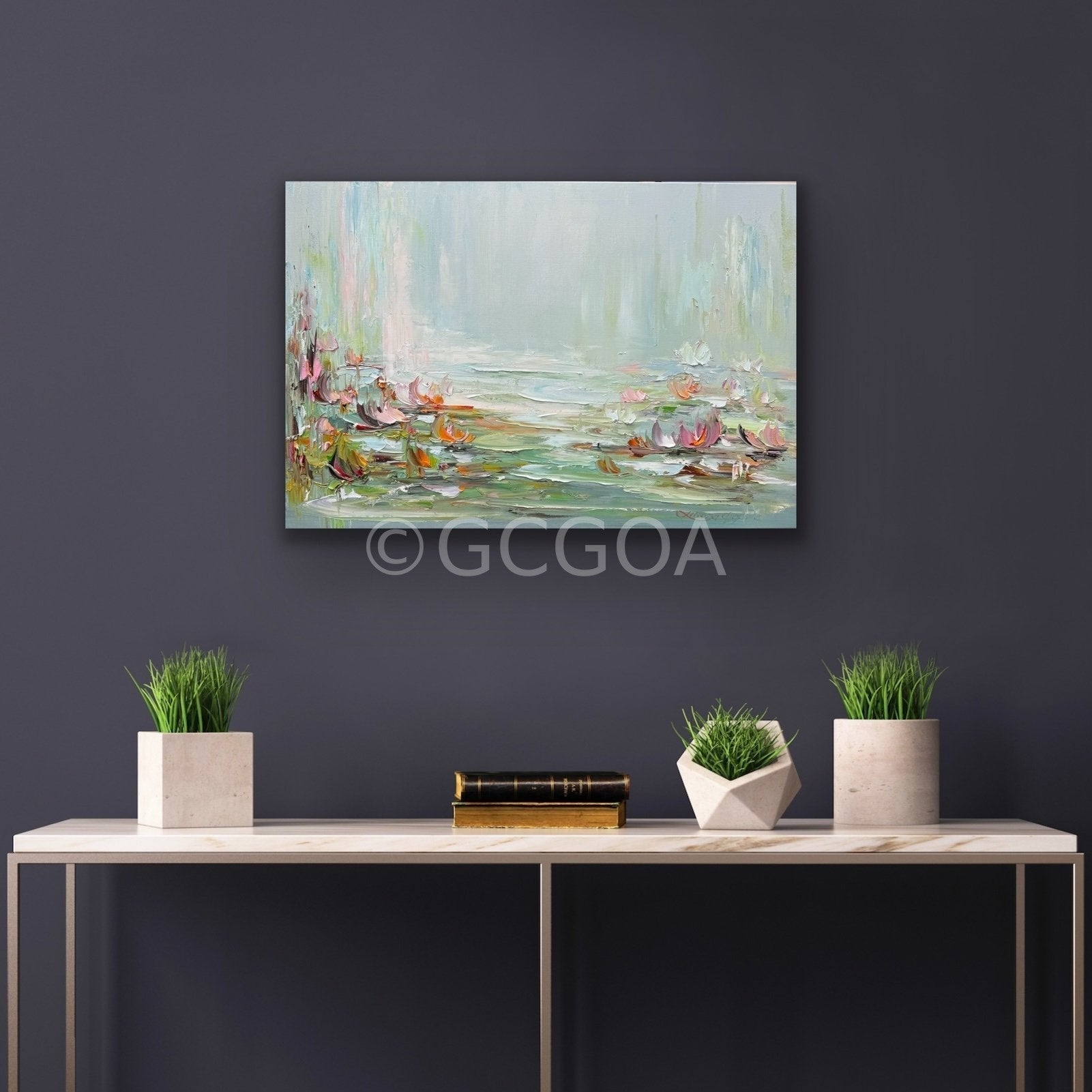 Water Lilies No 165 - Original Art - Gold Coast Gallery Of ArtLiliana Gigovic