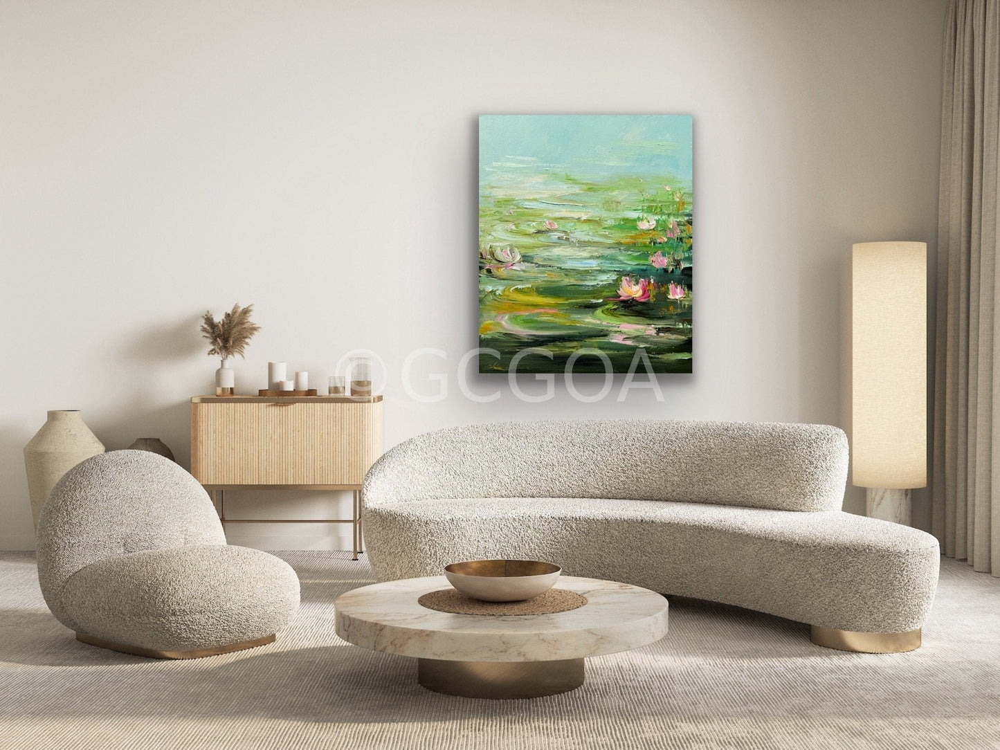 Water Lilies No 166 - Original Art - Gold Coast Gallery Of ArtLiliana Gigovic