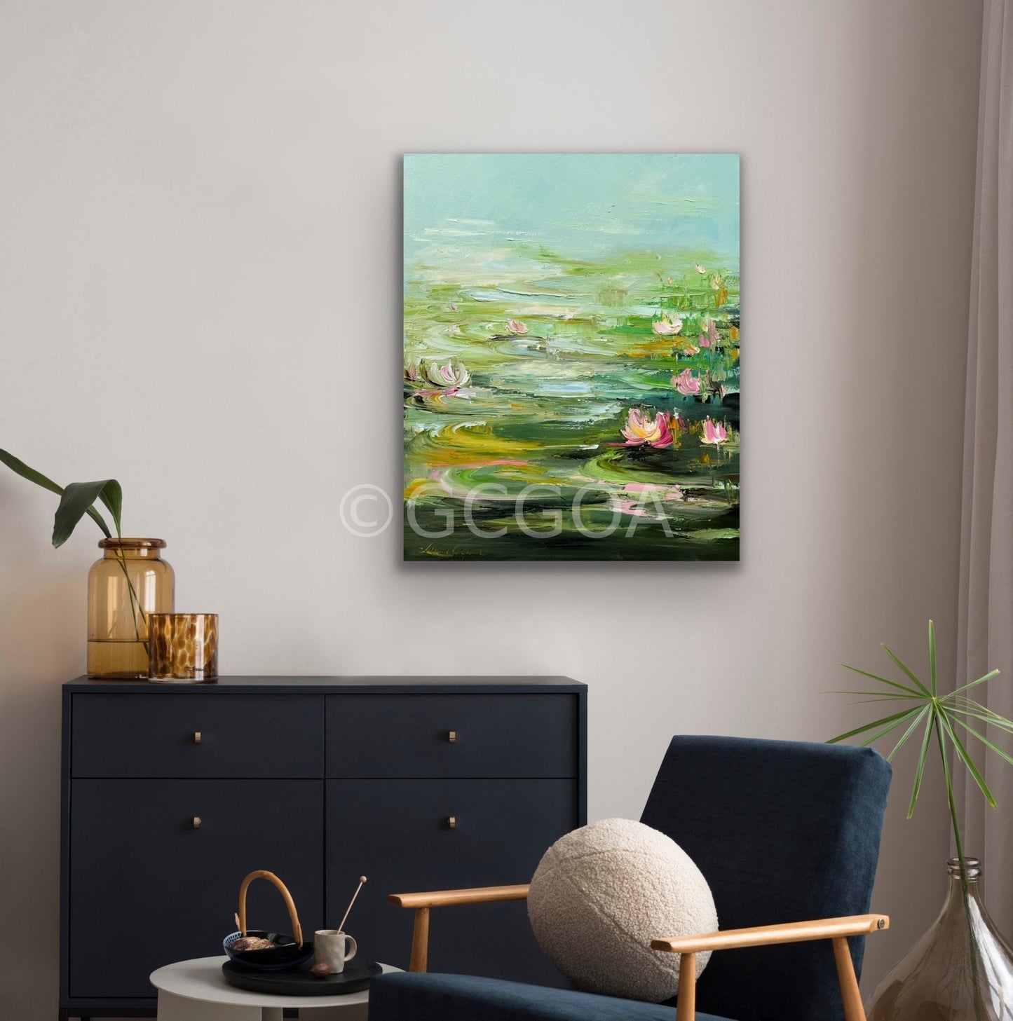Water Lilies No 166 - Original Art - Gold Coast Gallery Of ArtLiliana Gigovic