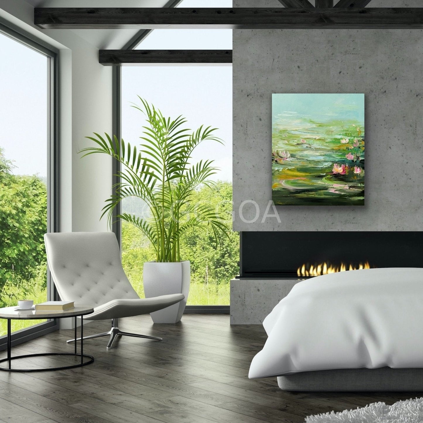 Water Lilies No 166 - Original Art - Gold Coast Gallery Of ArtLiliana Gigovic