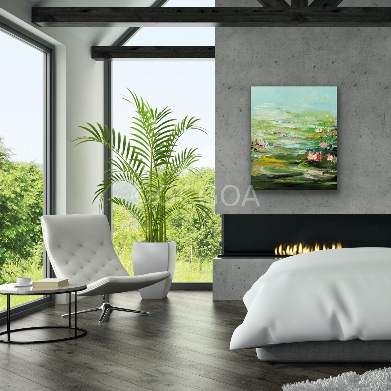 Water Lilies No 166 - Original Art - Gold Coast Gallery Of ArtLiliana Gigovic