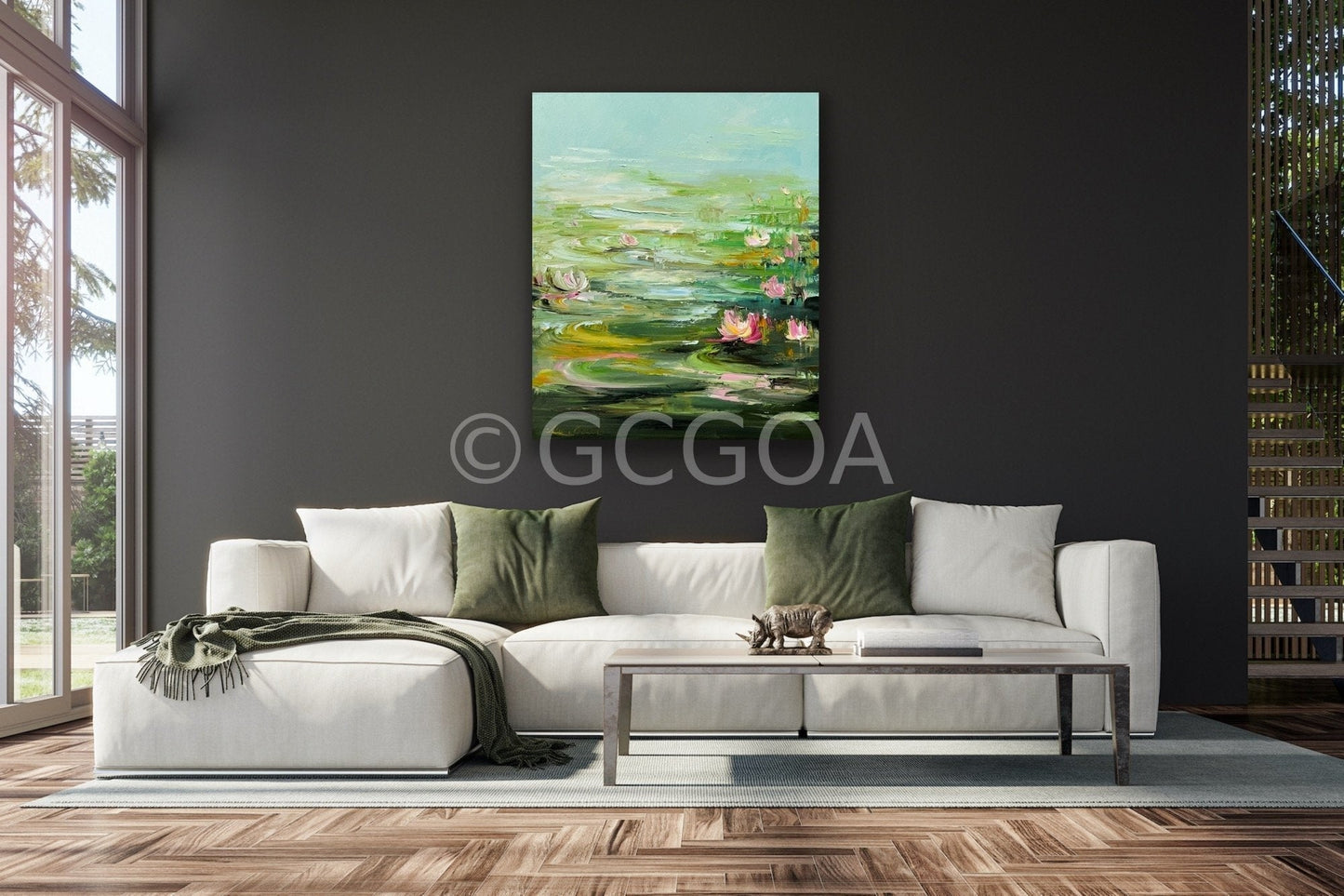 Water Lilies No 166 - Original Art - Gold Coast Gallery Of ArtLiliana Gigovic