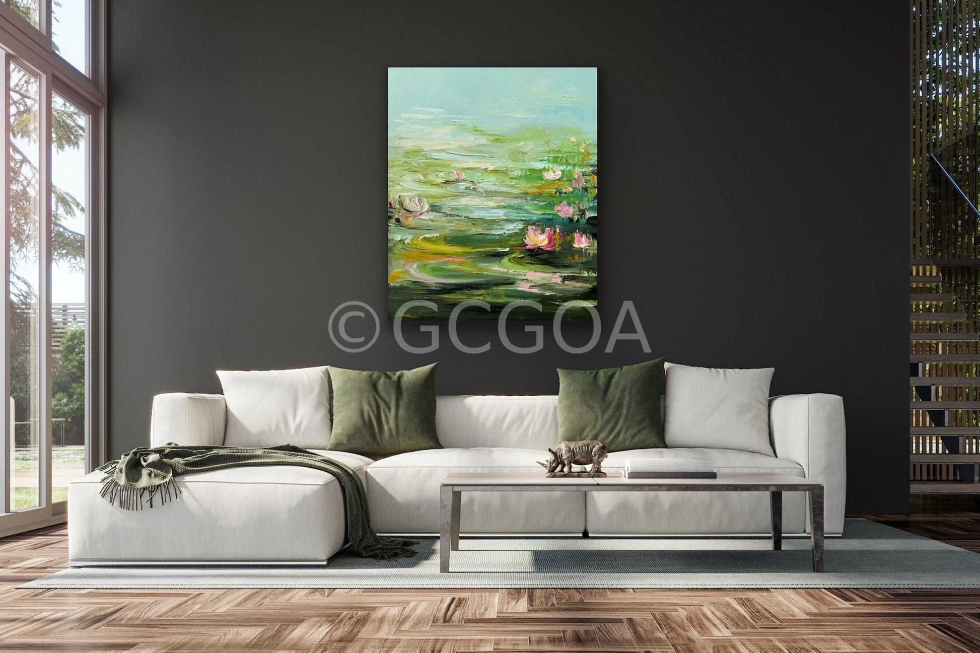 Water Lilies No 166 - Original Art - Gold Coast Gallery Of ArtLiliana Gigovic