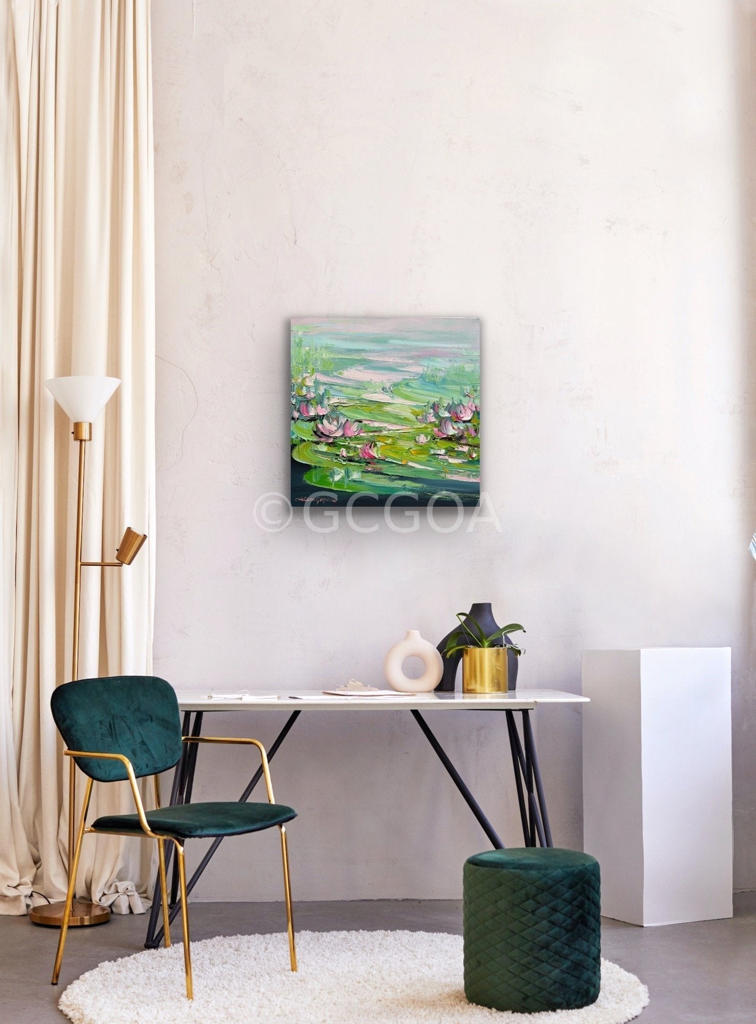 Water Lilies No 168 - Original Art - Gold Coast Gallery Of ArtLiliana Gigovic