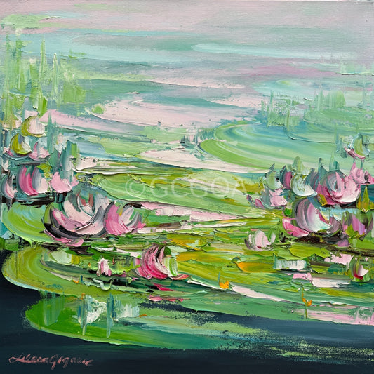 Water Lilies No 168 - Original Art - Gold Coast Gallery Of ArtLiliana Gigovic