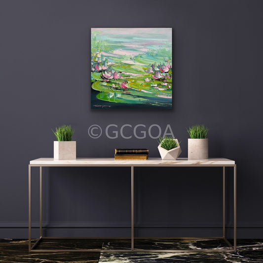 Water Lilies No 168 - Original Art - Gold Coast Gallery Of ArtLiliana Gigovic
