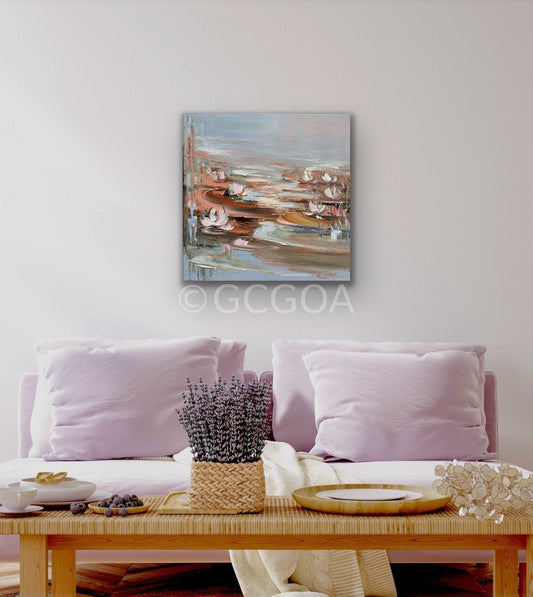 Water Lilies No 174 - Original Art - Gold Coast Gallery Of ArtLiliana Gigovic