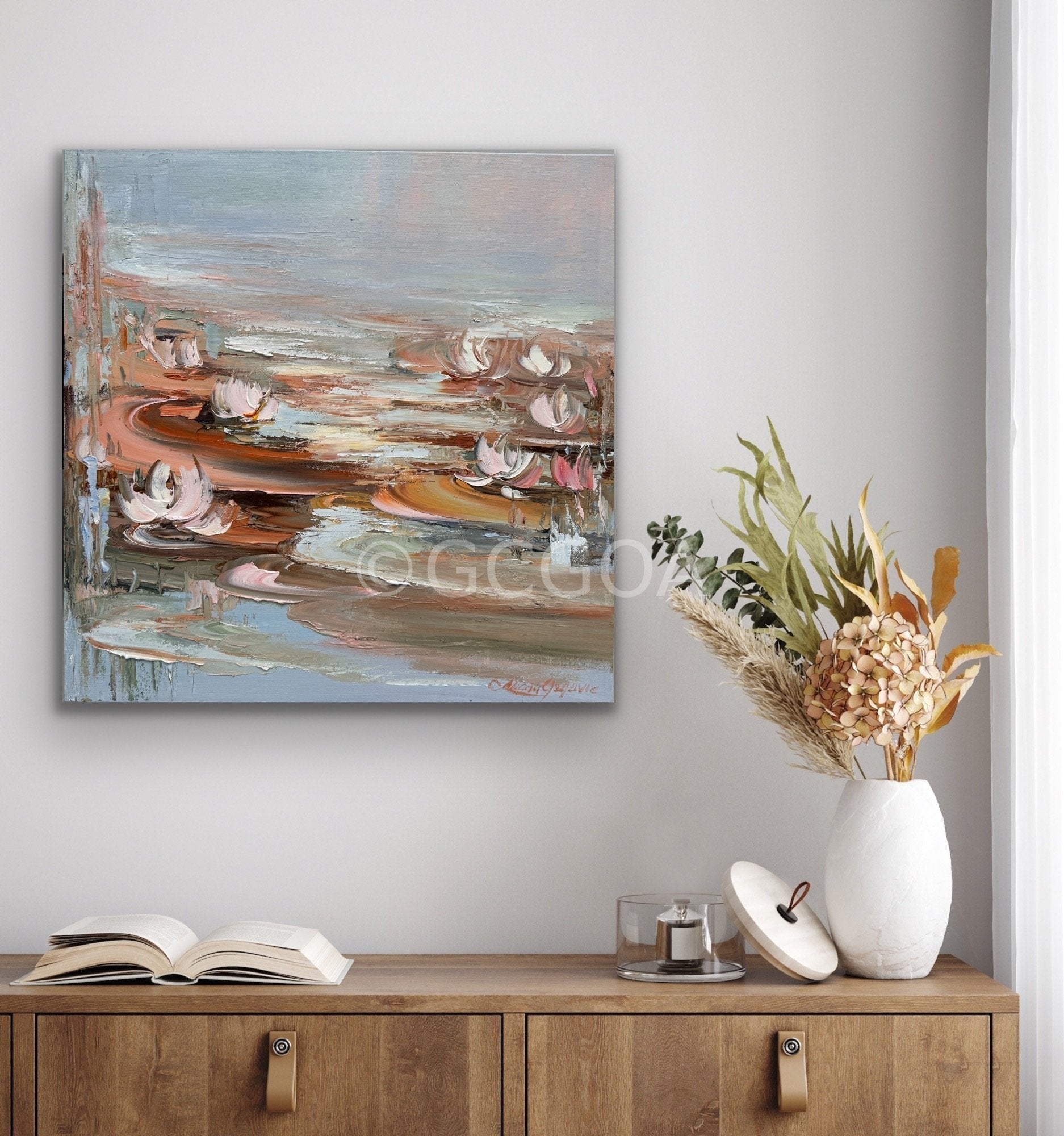 Water Lilies No 174 - Original Art - Gold Coast Gallery Of ArtLiliana Gigovic