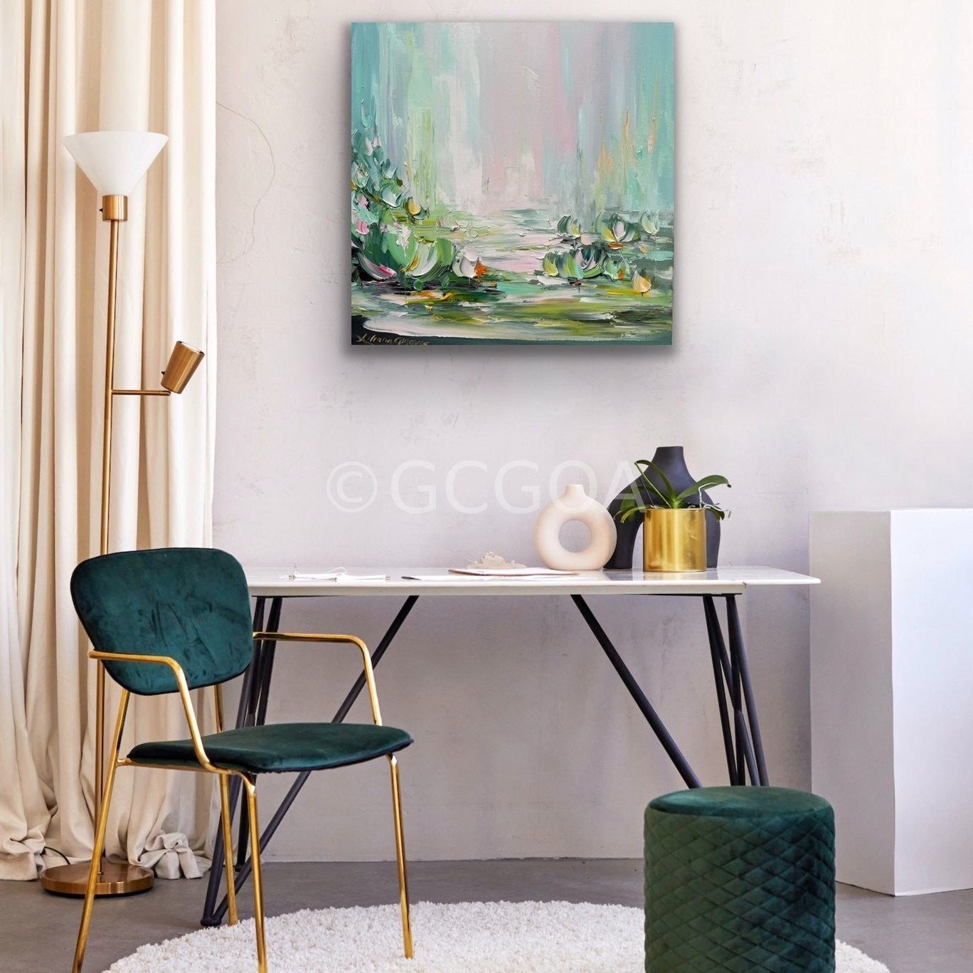Water Lilies No 177 - Original Art - Gold Coast Gallery Of ArtLiliana Gigovic
