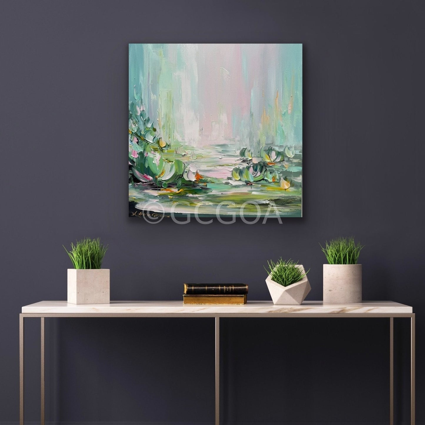 Water Lilies No 177 - Original Art - Gold Coast Gallery Of ArtLiliana Gigovic