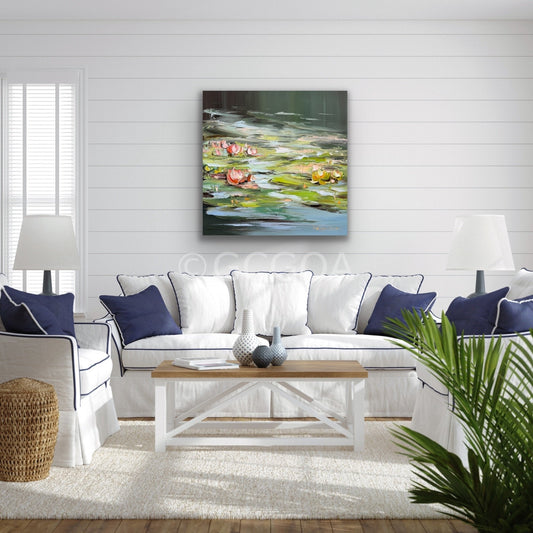 Water Lilies No 178 - Original Art - Gold Coast Gallery Of ArtLiliana Gigovic