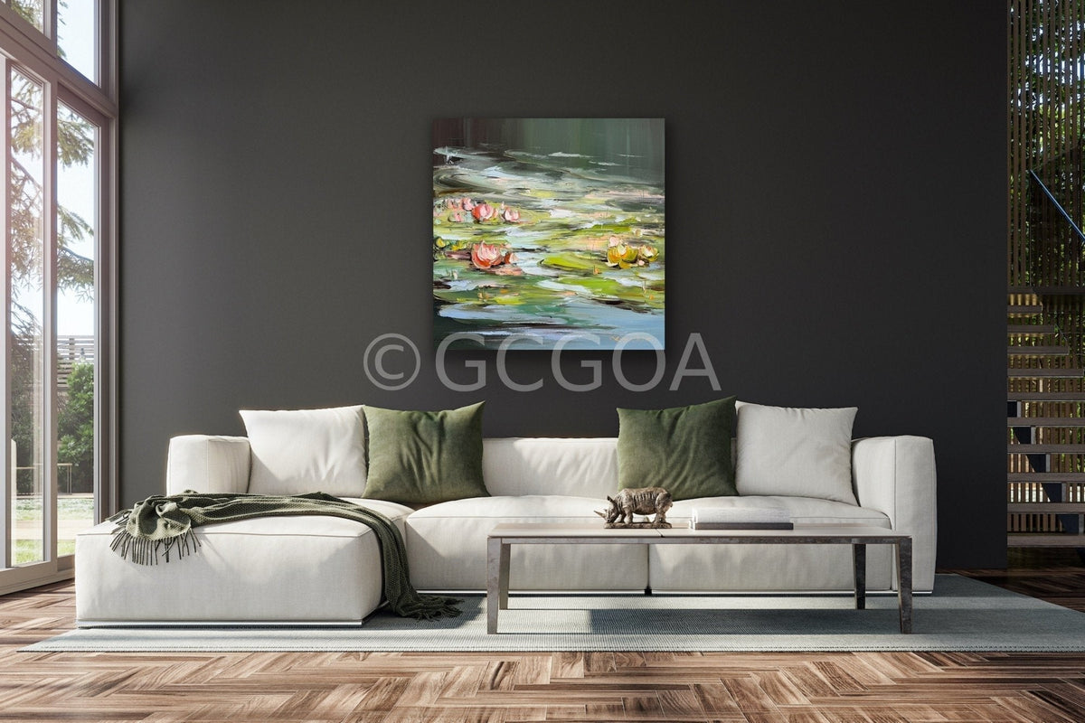 Water Lilies No 178 - Original Art - Gold Coast Gallery Of ArtLiliana Gigovic