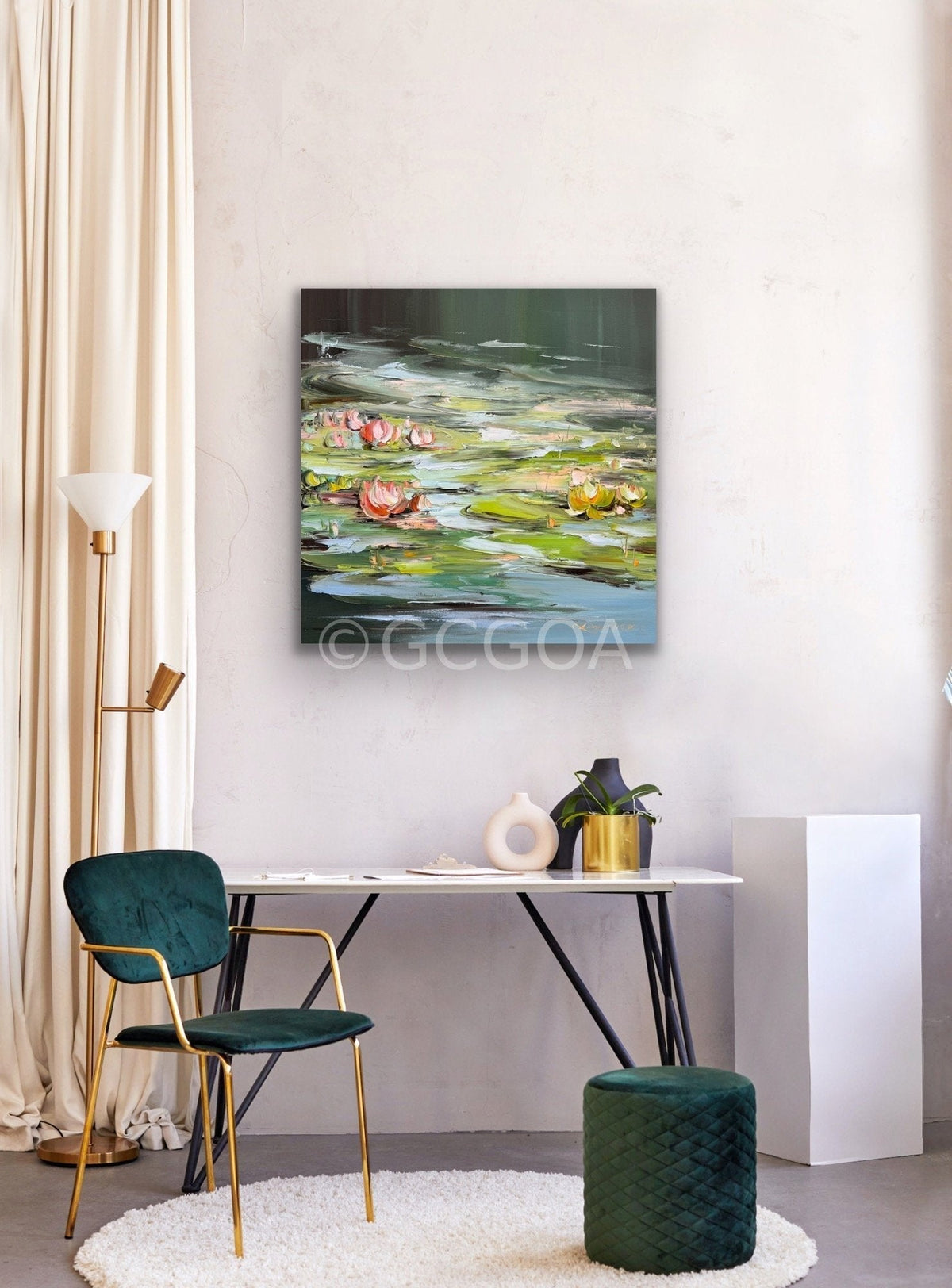 Water Lilies No 178 - Original Art - Gold Coast Gallery Of ArtLiliana Gigovic