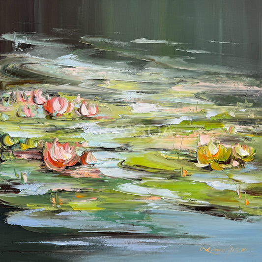 Water Lilies No 178 - Original Art - Gold Coast Gallery Of ArtLiliana Gigovic