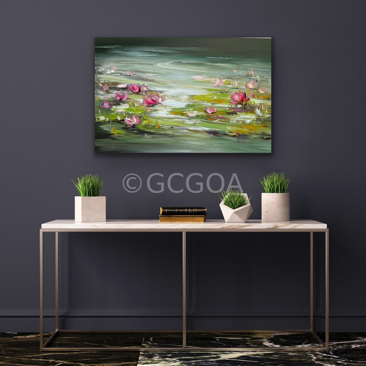 Water Lilies No 180 - Original Art - Gold Coast Gallery Of ArtLiliana Gigovic