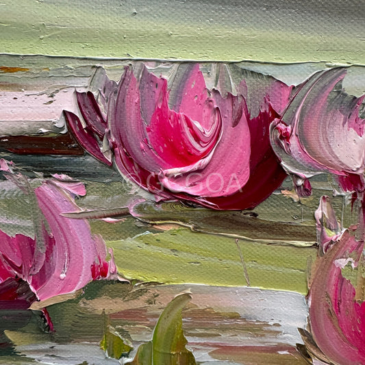 Water Lilies No 180 - Original Art - Gold Coast Gallery Of ArtLiliana Gigovic