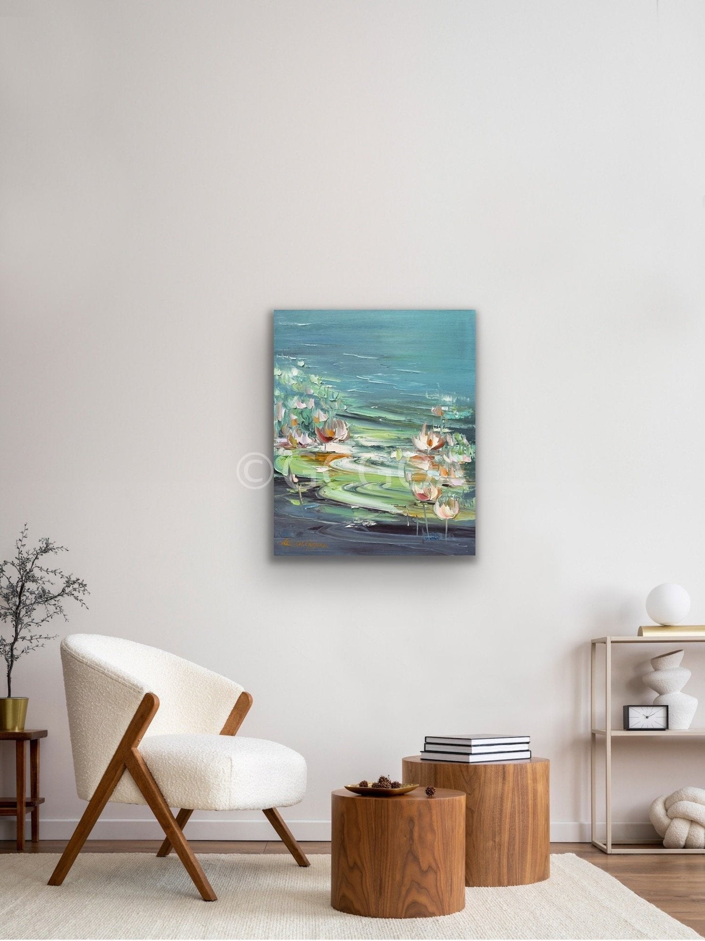 Water Lilies No 182 - Original Art - Gold Coast Gallery Of ArtLiliana Gigovic