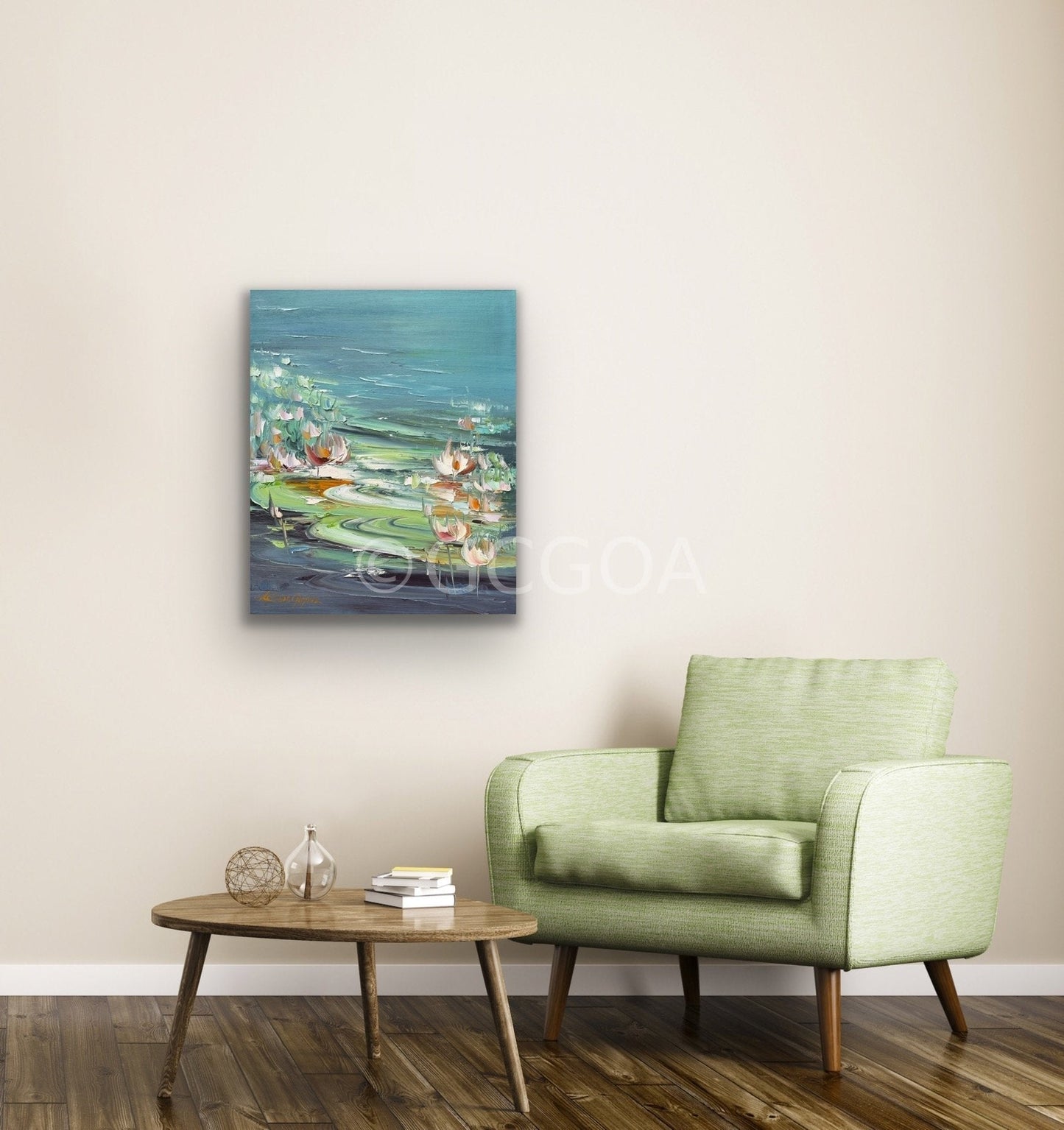 Water Lilies No 182 - Original Art - Gold Coast Gallery Of ArtLiliana Gigovic