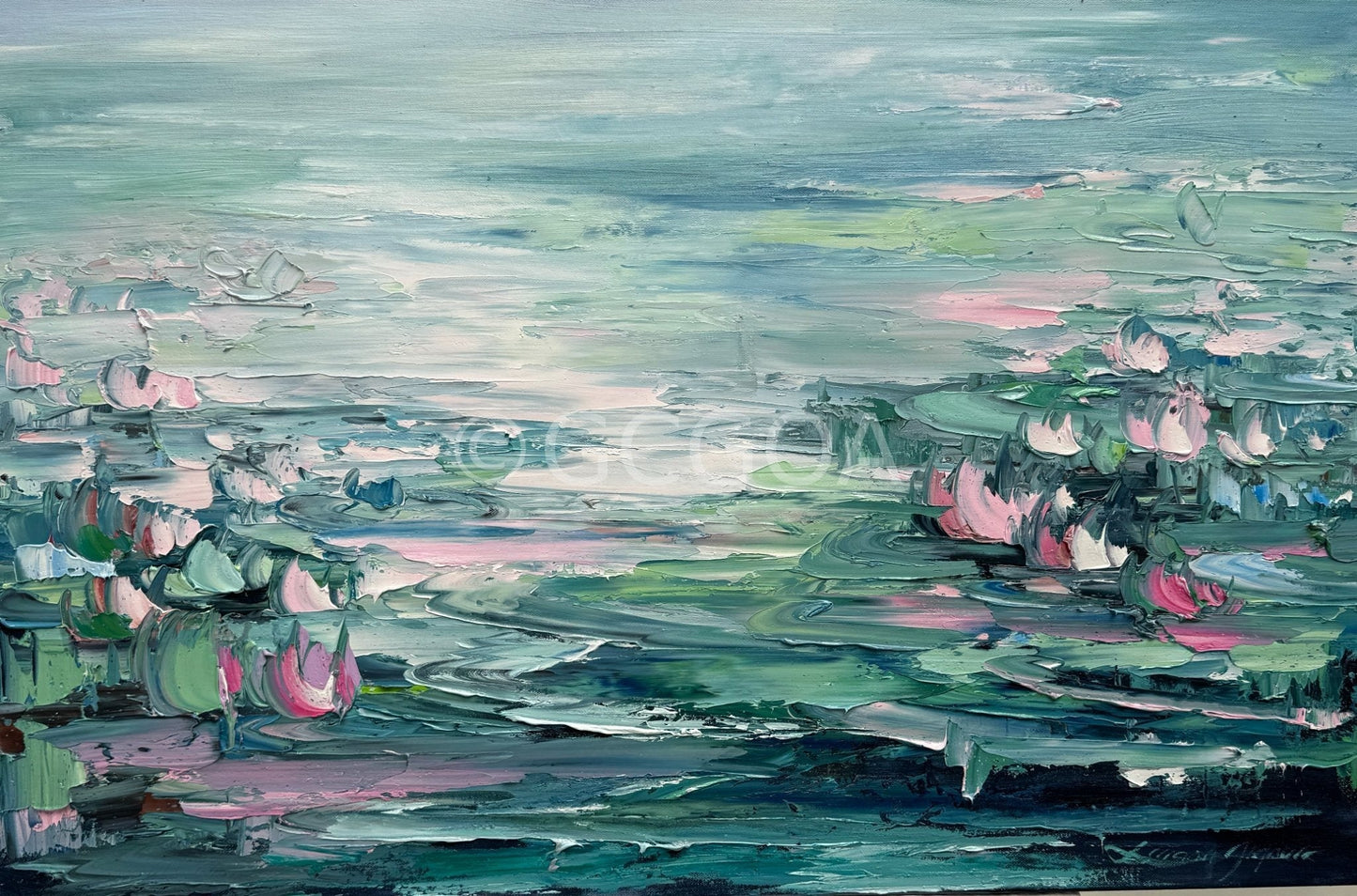 Water Lilies No 185 - Original Art - Gold Coast Gallery Of ArtLiliana Gigovic