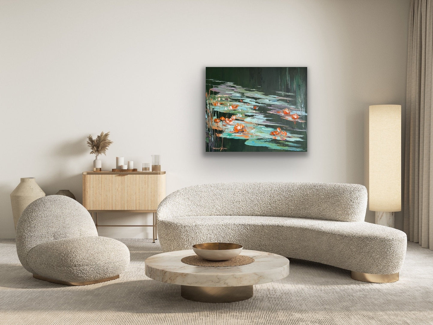 Water lilies No 201, - Gold Coast Gallery Of ArtLiliana Gigovic