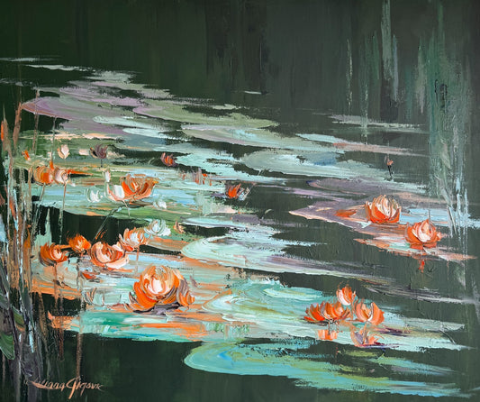 Water lilies No 201, - Gold Coast Gallery Of ArtLiliana Gigovic