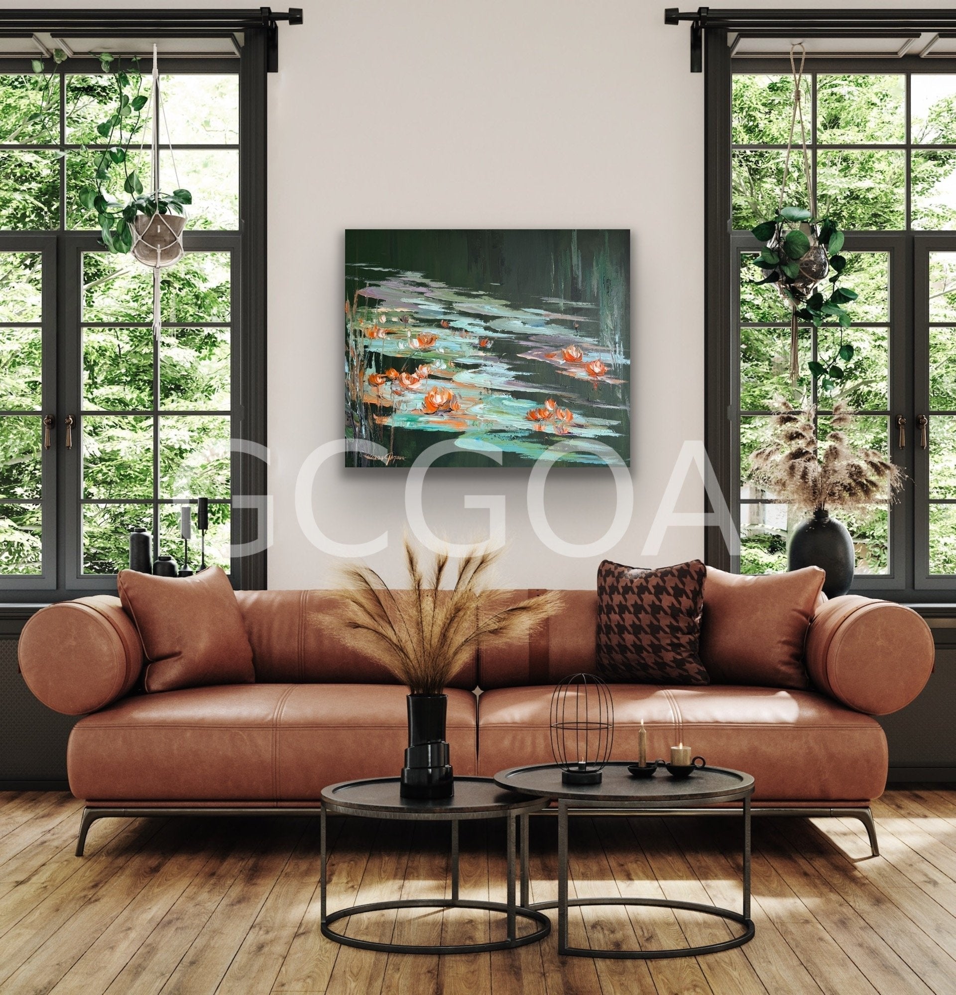 Water lilies No 201, - Gold Coast Gallery Of ArtLiliana Gigovic