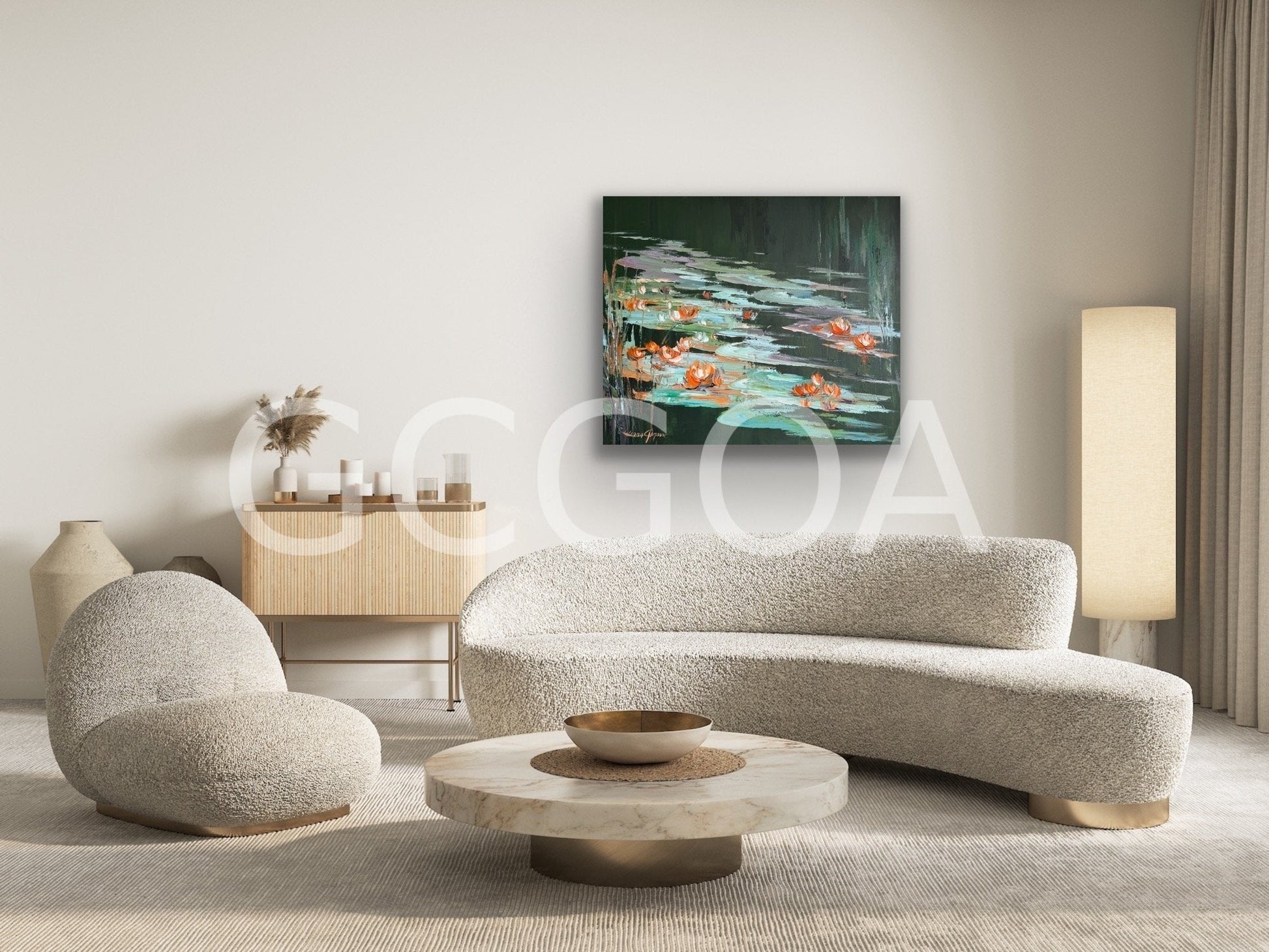 Water lilies No 201, - Gold Coast Gallery Of ArtLiliana Gigovic