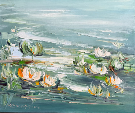 Water lilies No 203, - Gold Coast Gallery Of ArtLiliana Gigovic