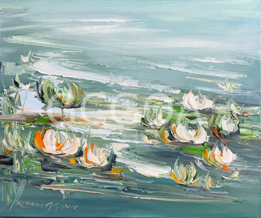 Water lilies No 203, - Gold Coast Gallery Of ArtLiliana Gigovic