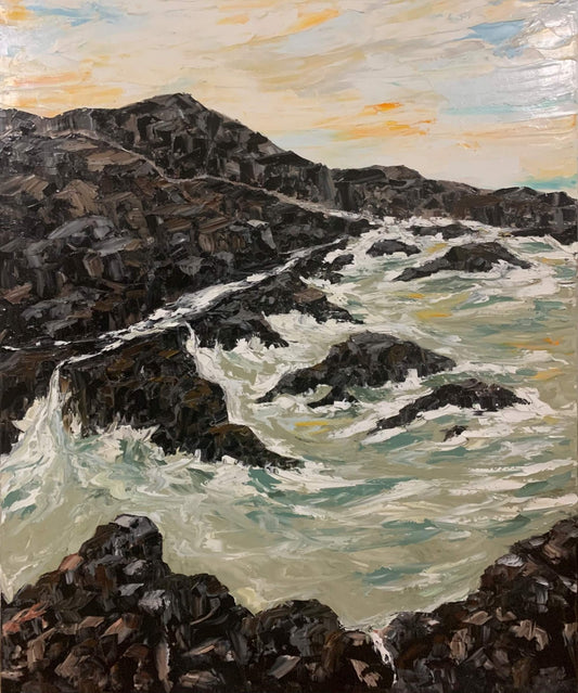 Waves and rocks - Gold Coast Gallery Of ArtAnjana Rai