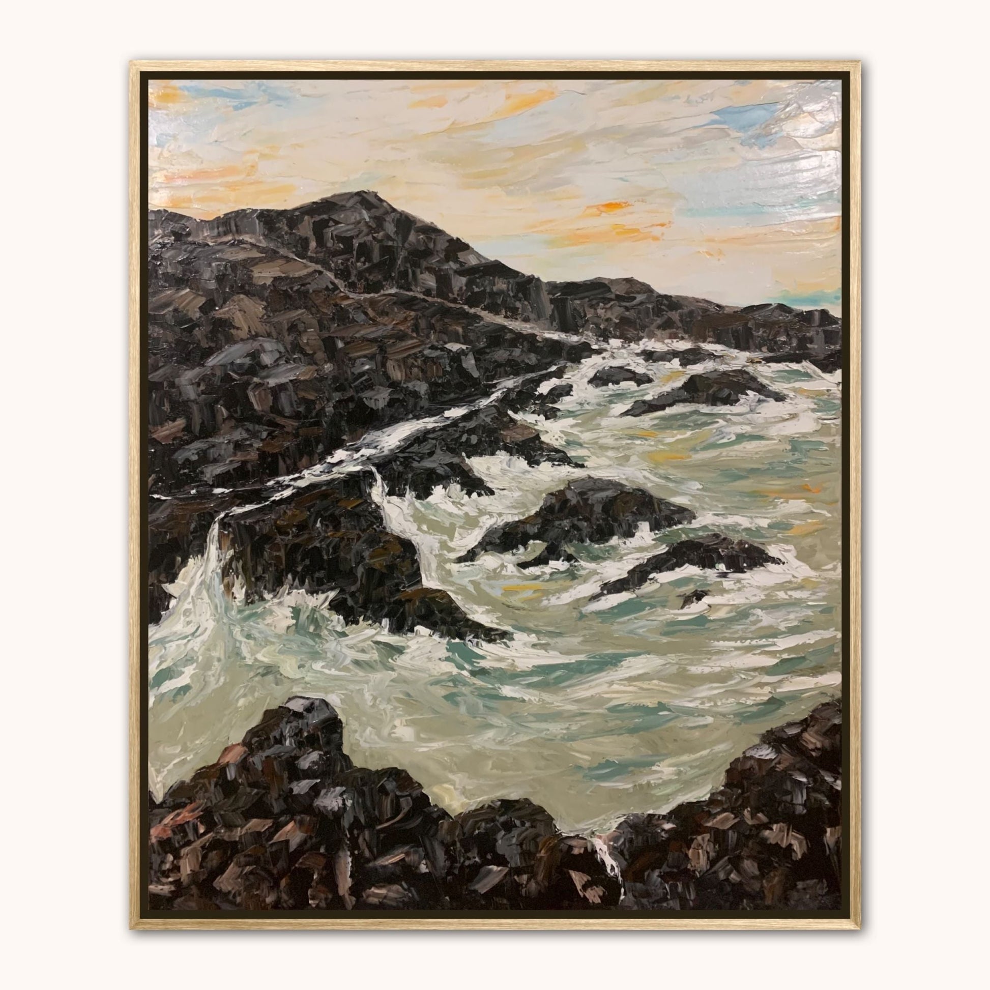 Waves and rocks - Gold Coast Gallery Of ArtAnjana Rai