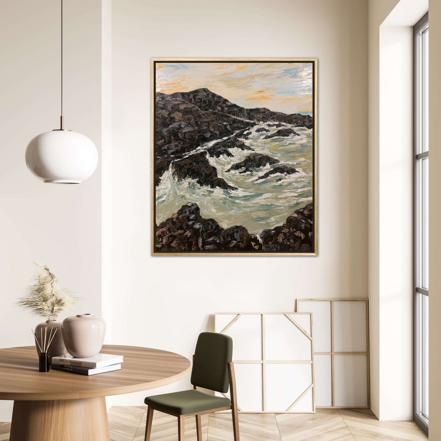 Waves and rocks - Gold Coast Gallery Of ArtAnjana Rai