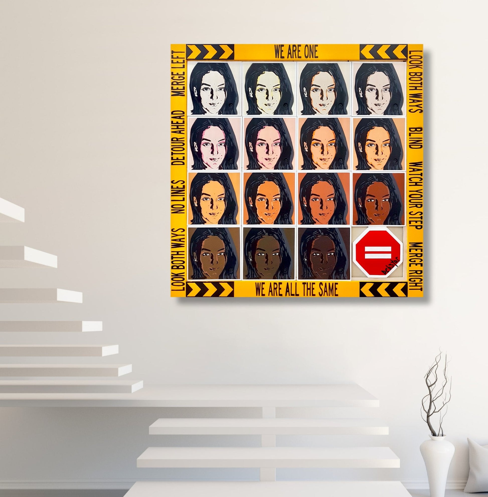 ‘We are one…We are all the same’ sliding timber panels / slide puzzle - Gold Coast Gallery Of ArtDeborah Lang