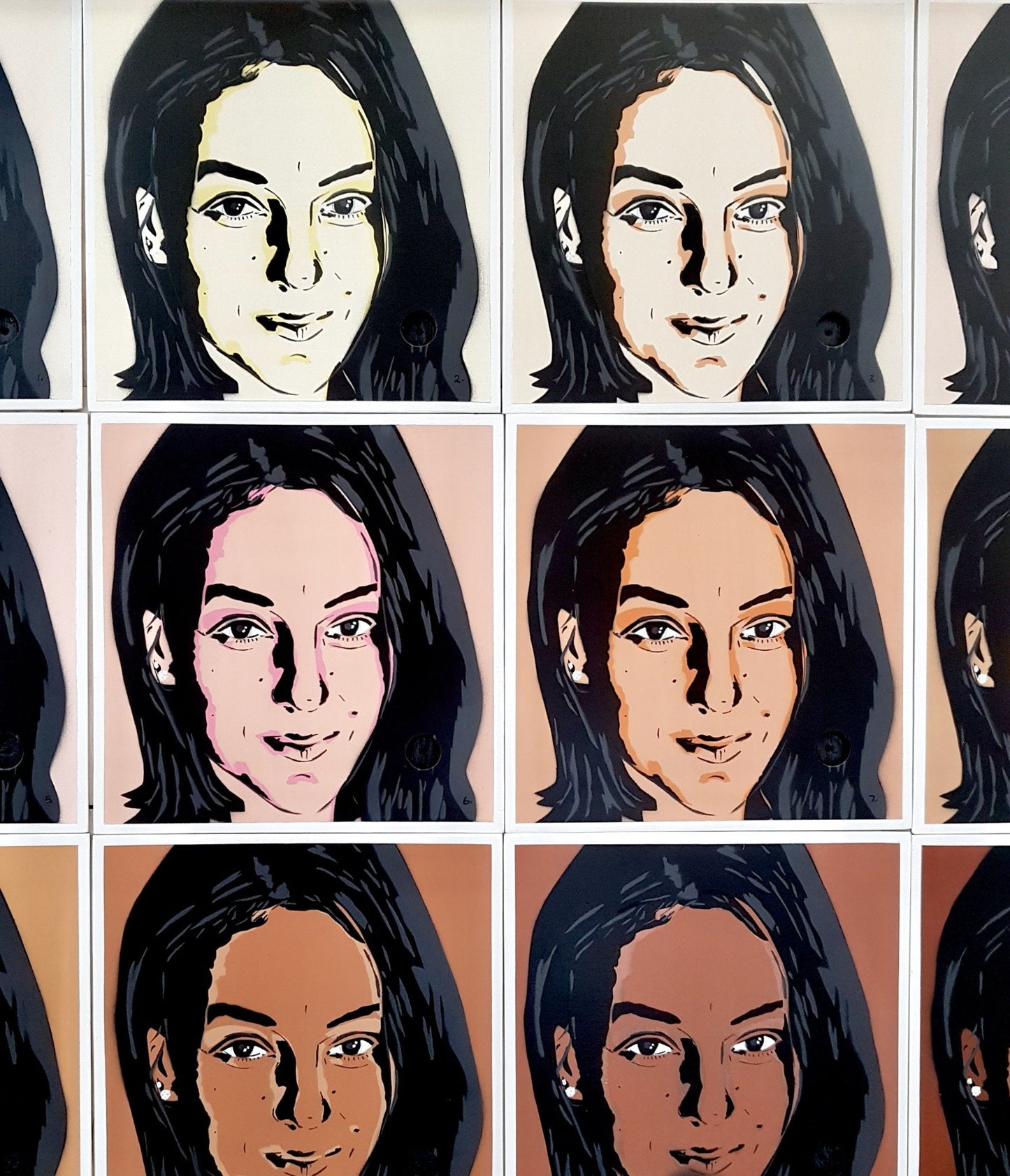 ‘We are one…We are all the same’ sliding timber panels / slide puzzle - Gold Coast Gallery Of ArtDeborah Lang
