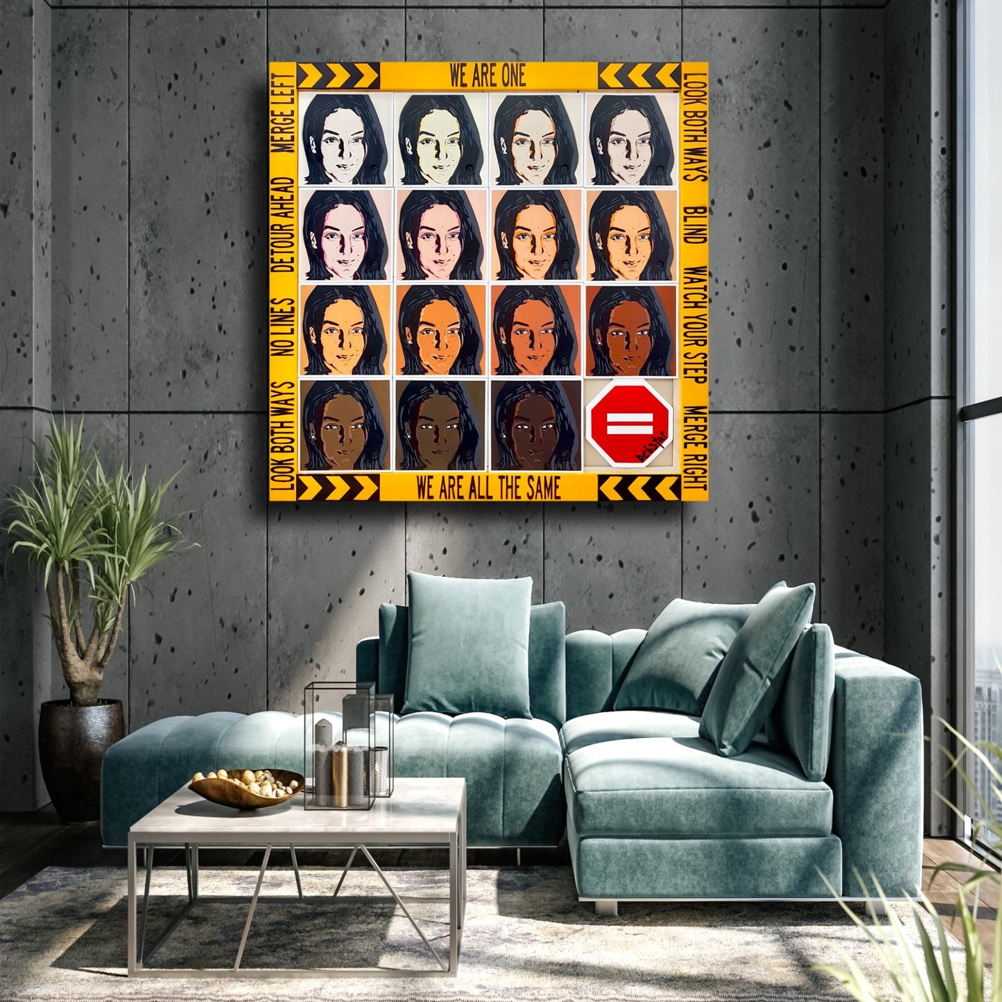 ‘We are one…We are all the same’ sliding timber panels / slide puzzle - Gold Coast Gallery Of ArtDeborah Lang