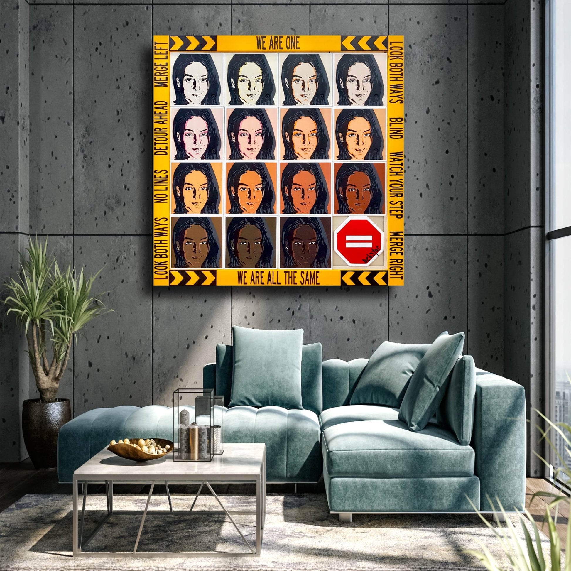 ‘We are one…We are all the same’ sliding timber panels / slide puzzle - Gold Coast Gallery Of ArtDeborah Lang