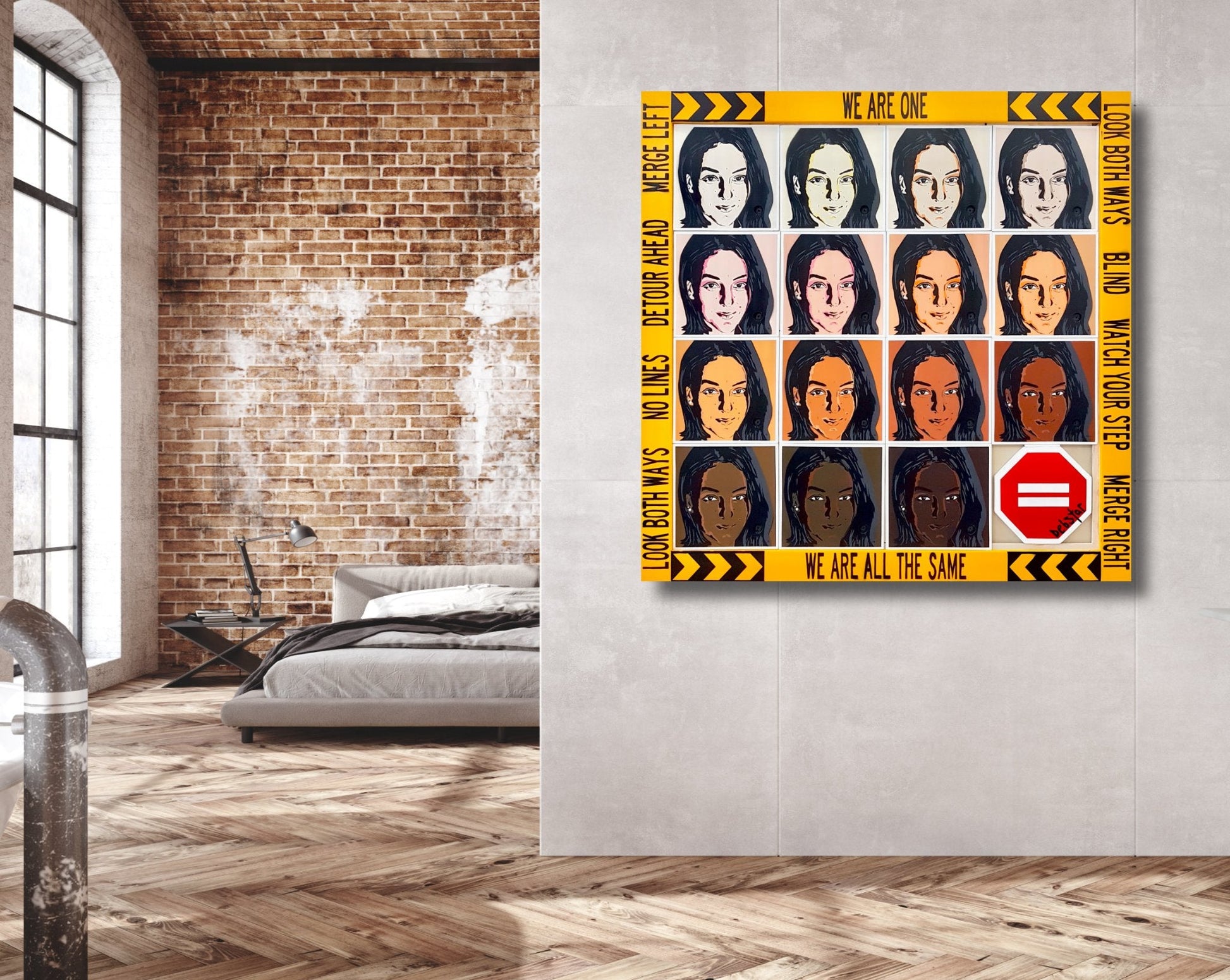 ‘We are one…We are all the same’ sliding timber panels / slide puzzle - Gold Coast Gallery Of ArtDeborah Lang
