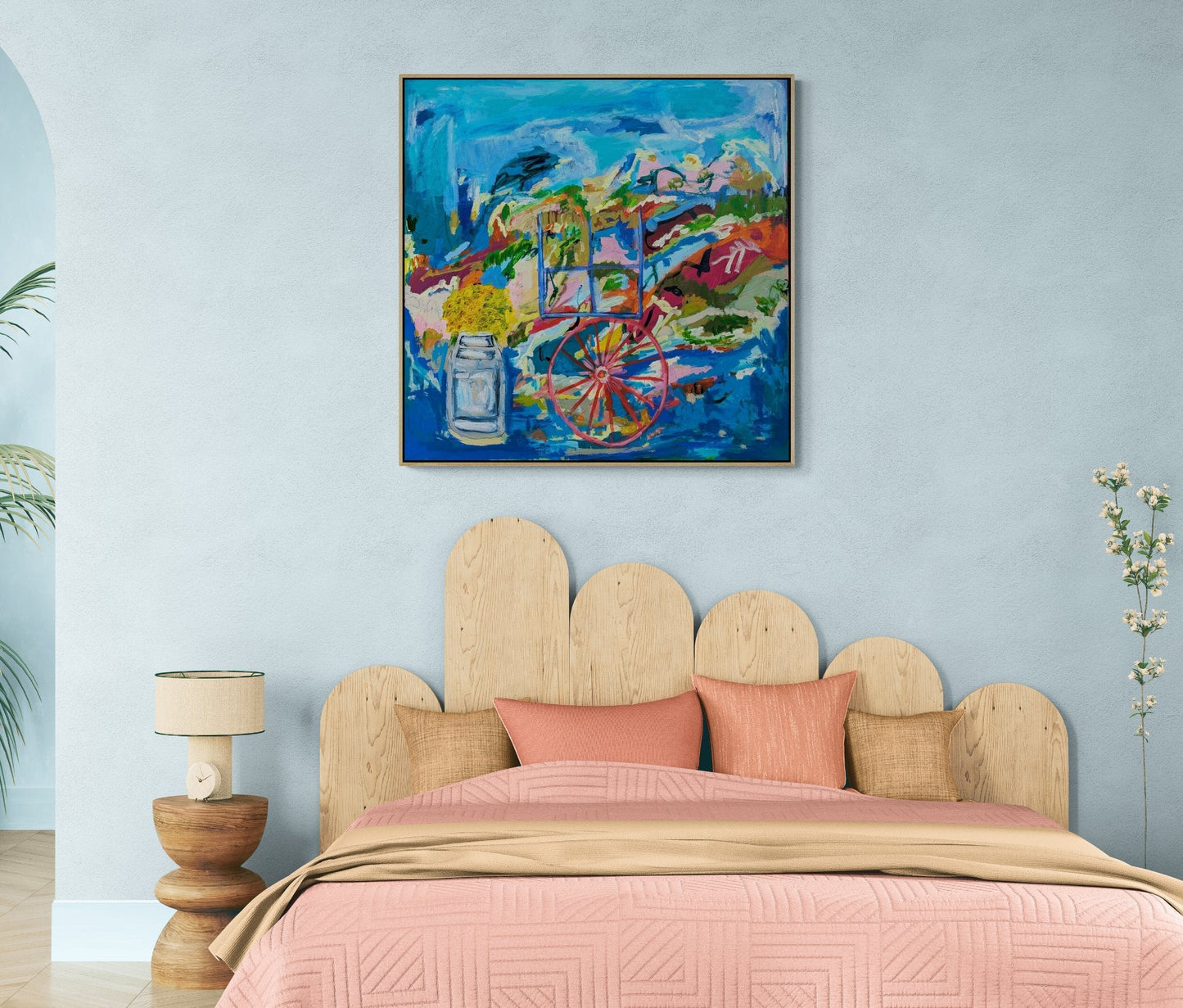 Wheels of Yesterday Blooms of Today - Gold Coast Gallery Of ArtAlpana Rai