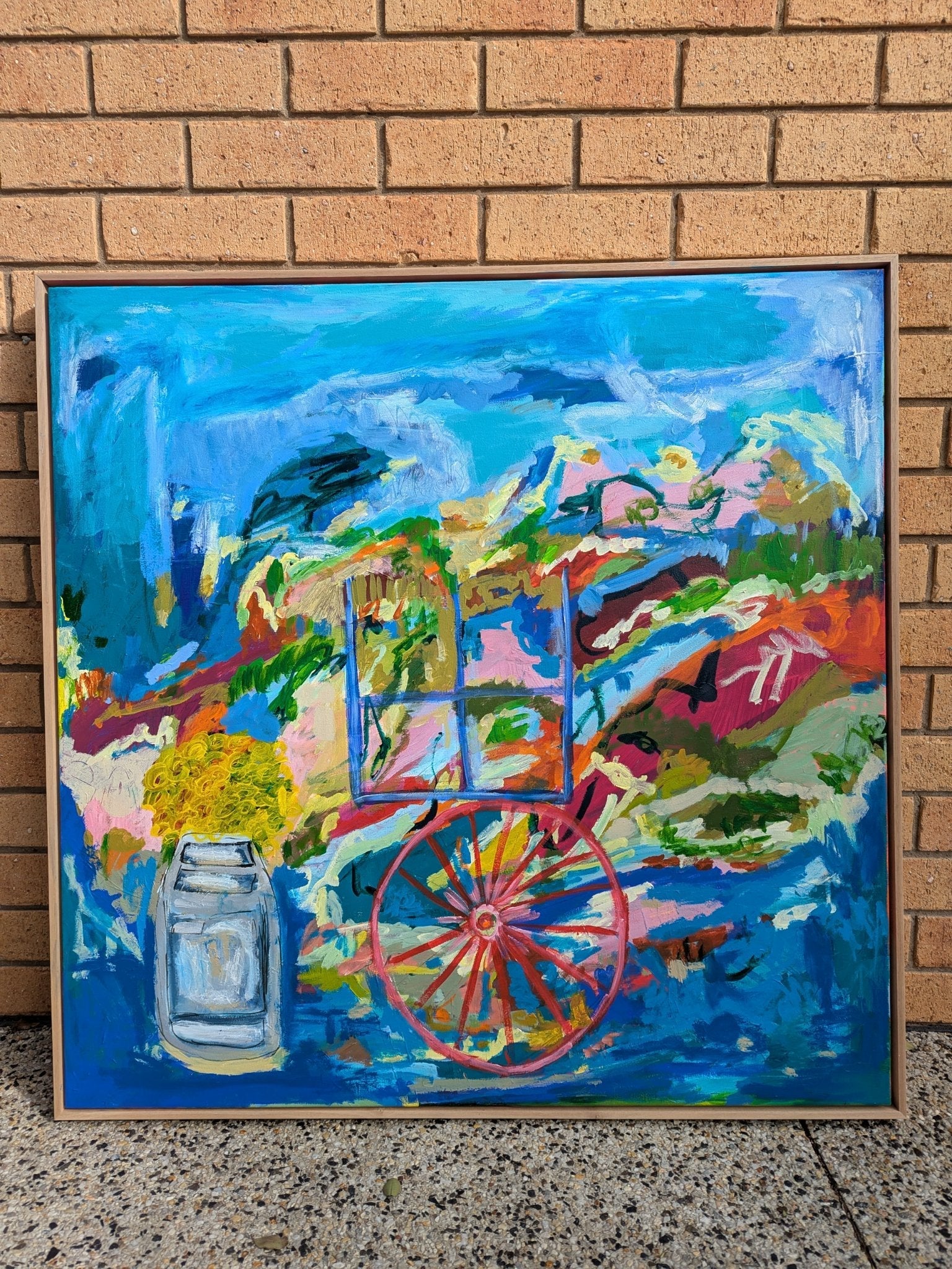 Wheels of Yesterday Blooms of Today - Gold Coast Gallery Of ArtAlpana Rai