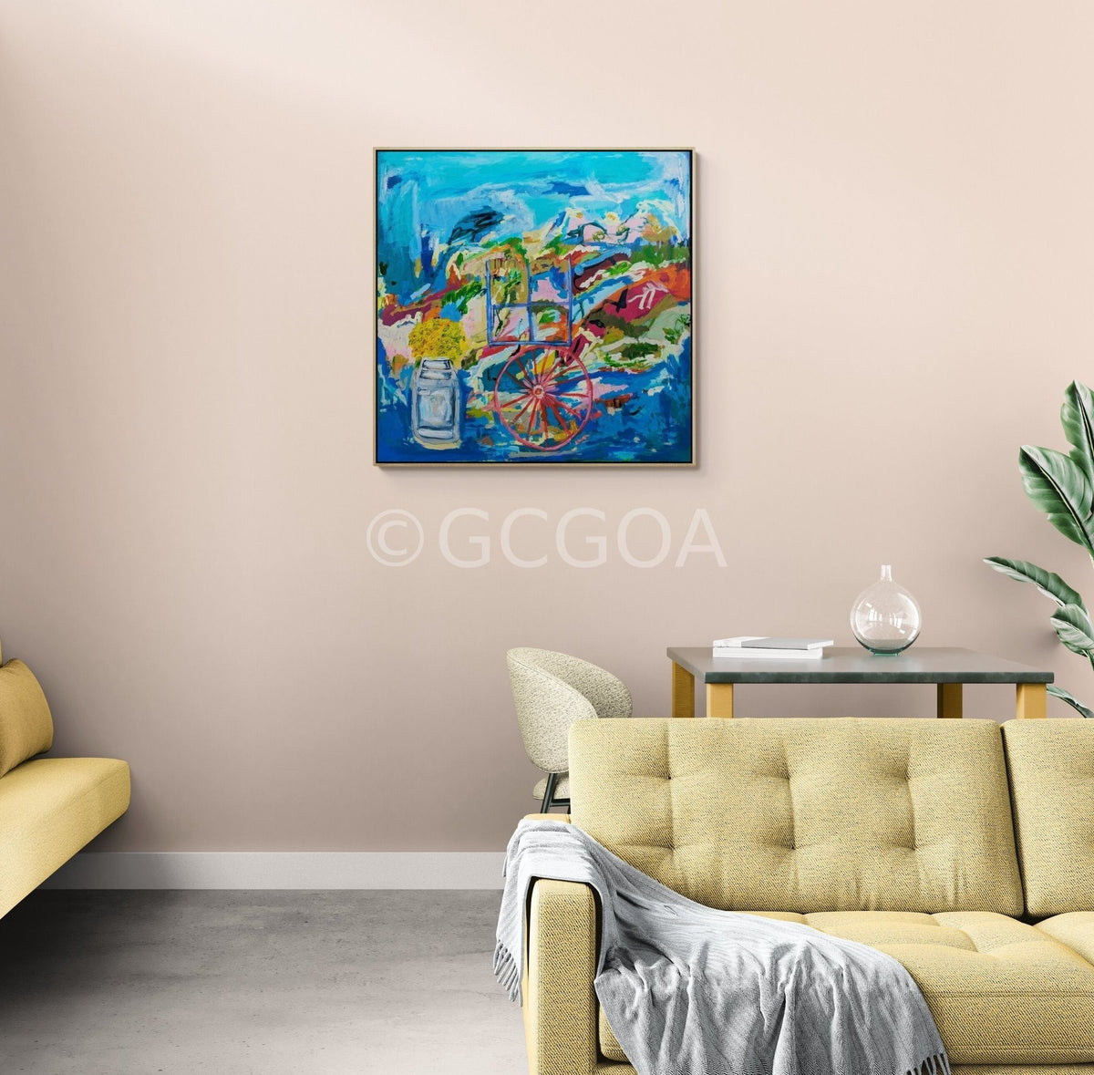 Wheels of Yesterday Blooms of Today - Gold Coast Gallery Of ArtAlpana Rai