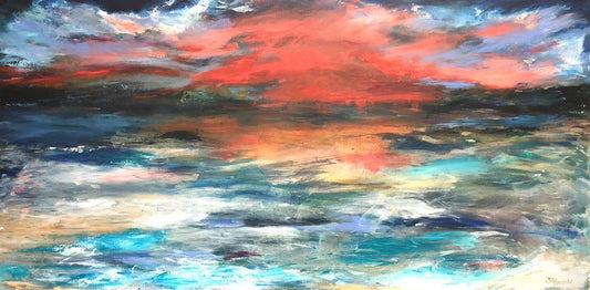 When Heaven and Earth Collide - Original Art - Gold Coast Gallery Of ArtOlivia Alexander