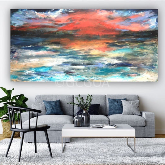 When Heaven and Earth Collide - Original Art - Gold Coast Gallery Of ArtOlivia Alexander