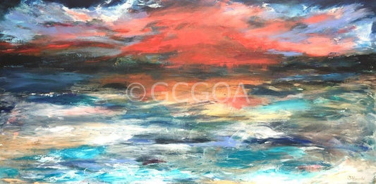 When Heaven and Earth Collide - Original Art - Gold Coast Gallery Of ArtOlivia Alexander
