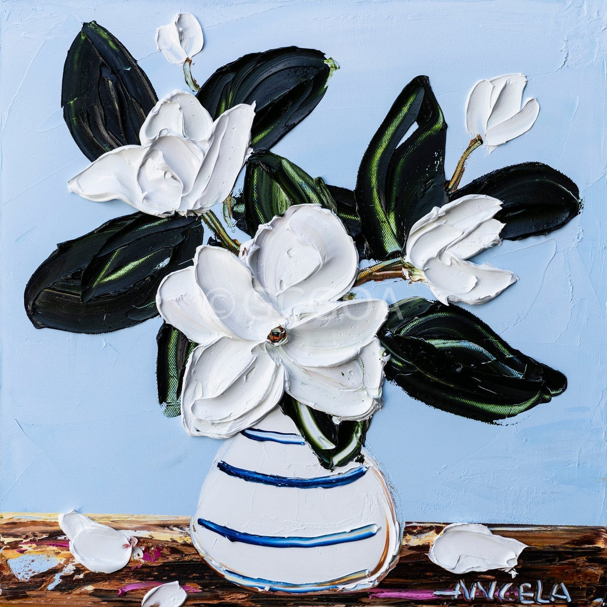 Where Petals Dream - Original Art - Gold Coast Gallery Of ArtAngela Hawkey