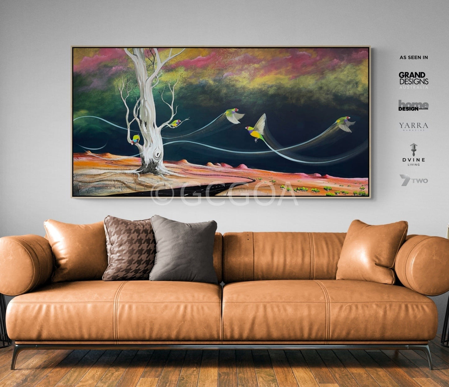 Where The Gouldian's Play - Original Art - Gold Coast Gallery Of ArtTania Chanter