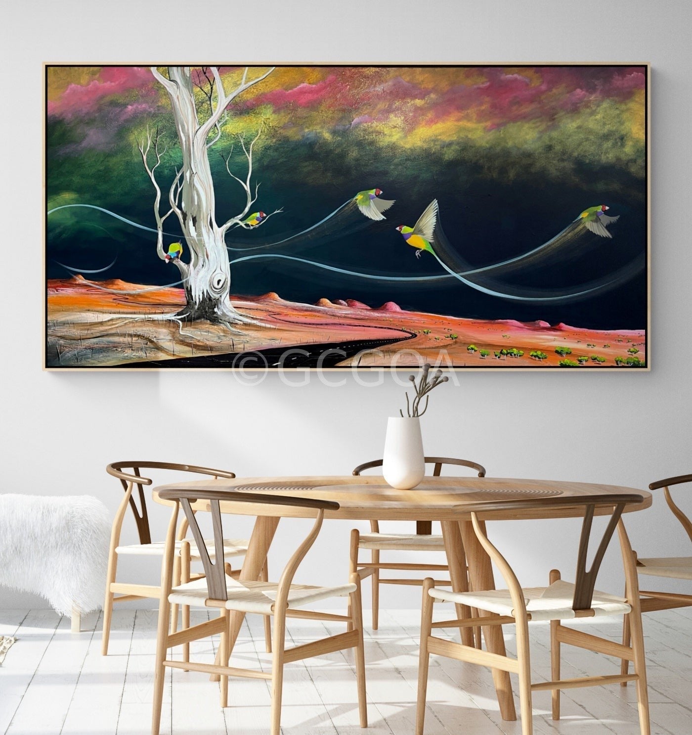 Where The Gouldian's Play - Original Art - Gold Coast Gallery Of ArtTania Chanter
