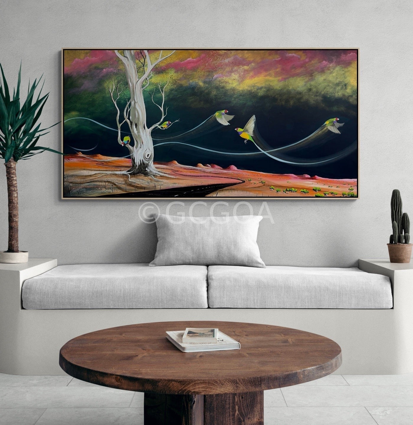 Where The Gouldian's Play - Original Art - Gold Coast Gallery Of ArtTania Chanter