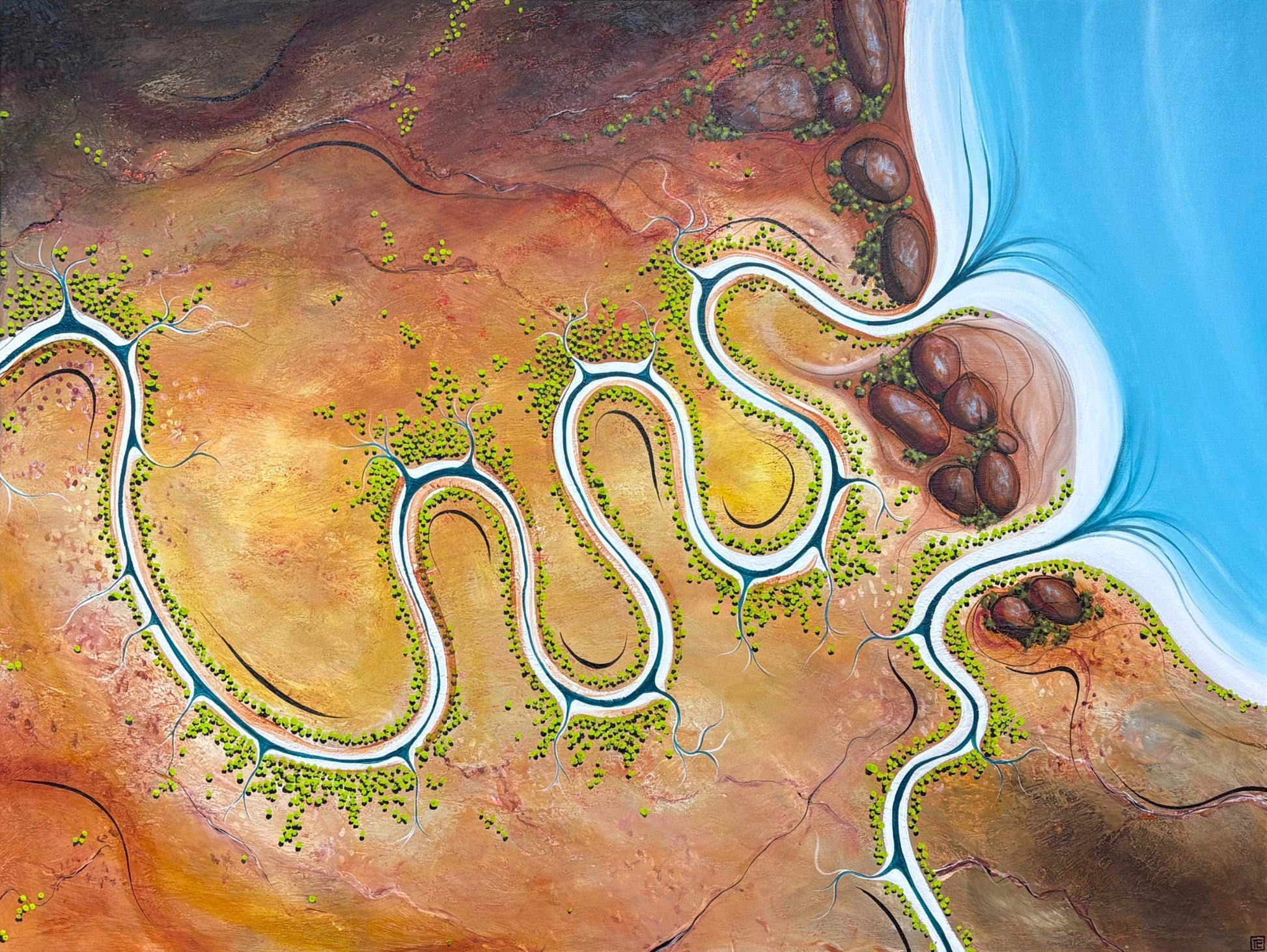 Where The River Once Spoke - Gold Coast Gallery Of ArtTania Chanter