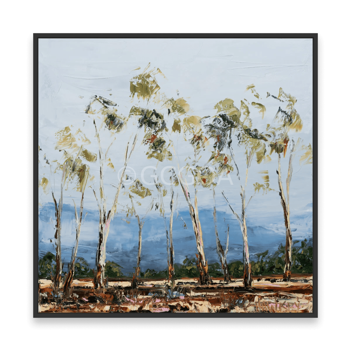 Whispering Gums - Fine Art Print - Gold Coast Gallery Of ArtAngela Hawkey