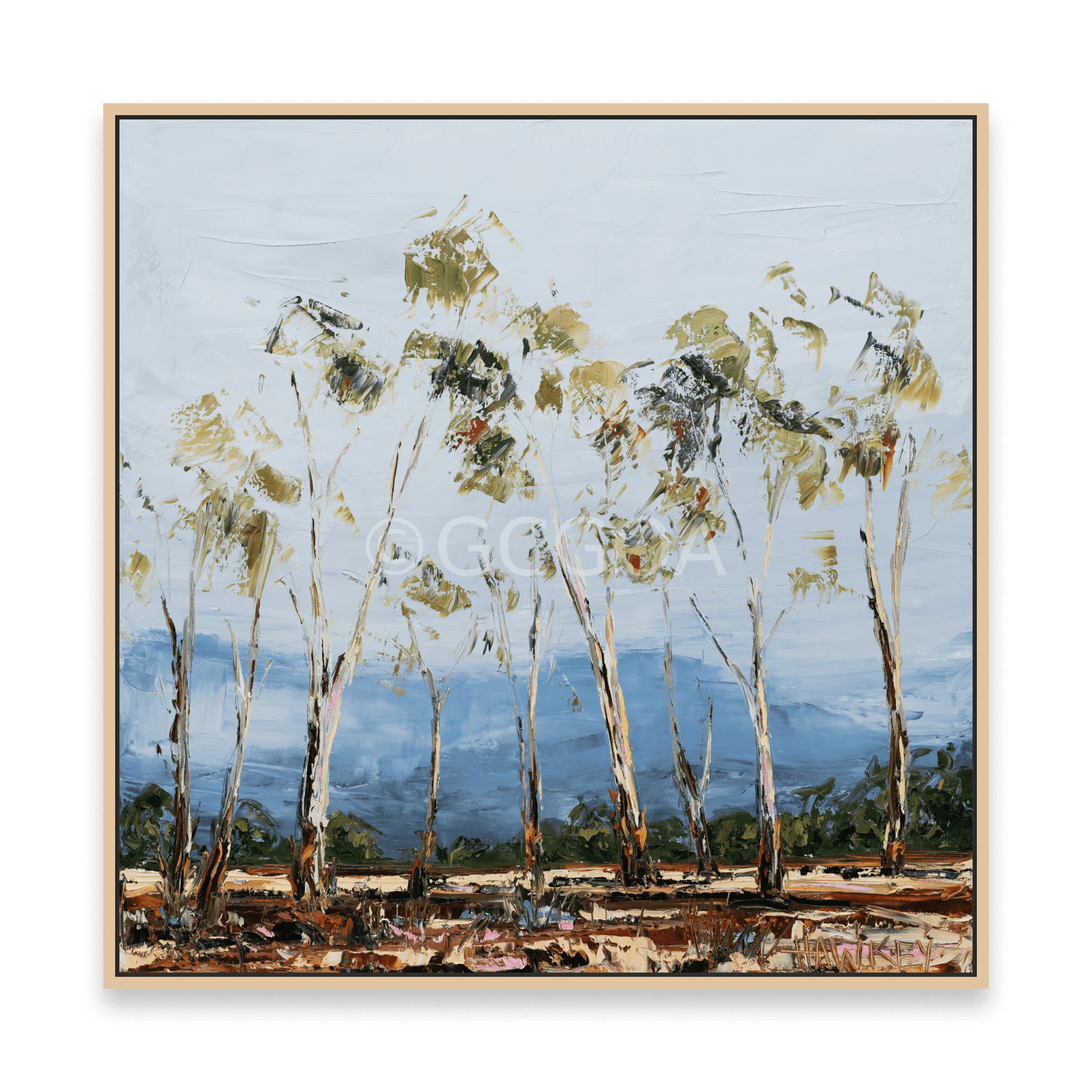 Whispering Gums - Fine Art Print - Gold Coast Gallery Of ArtAngela Hawkey